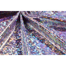 Hologramos lamé - Ezüstös-Lilás - 3490 Ft/m
