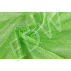 Elasztikus csillámos tüll (mesh)-neon zöld - 1590 Ft/m
