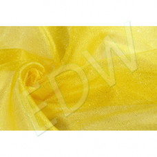 Elasztikus csillámos tüll (mesh)-sárga - 1590 Ft/m